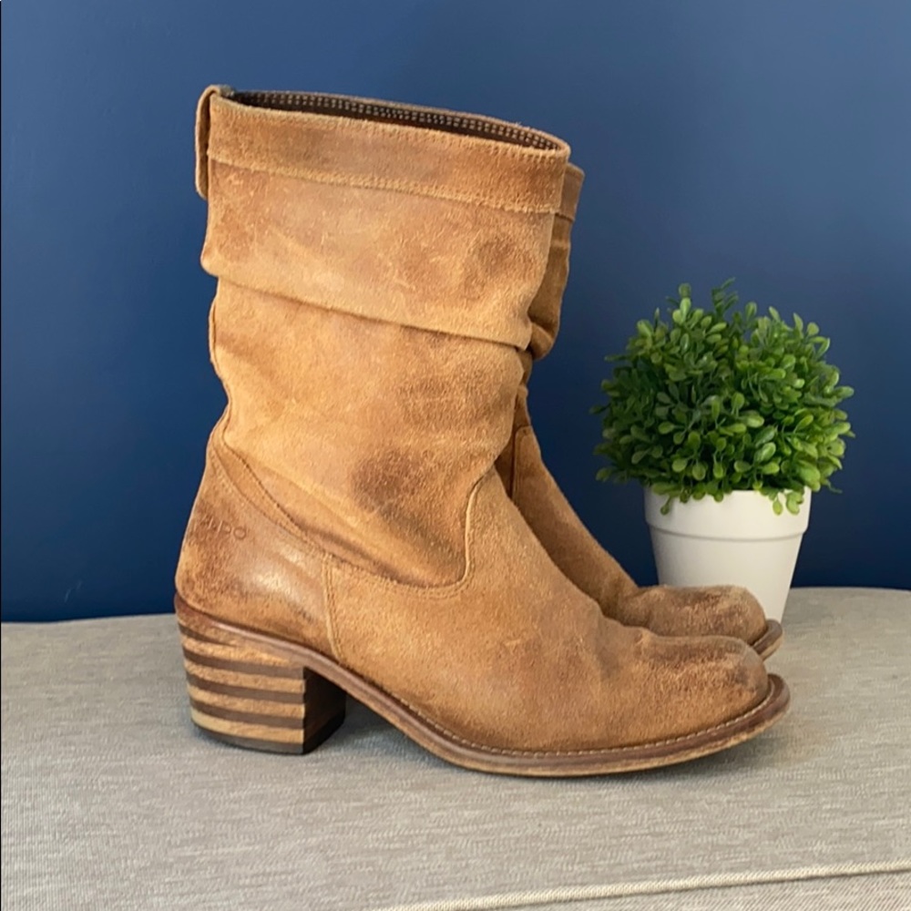 ALDO - Leather slouch mid-calf boots
